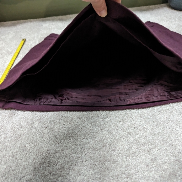 Burgundy warm mini skirt - Picture 3 of 5